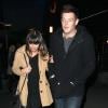 Lea Michele et Cory Monteith dans les rues d'Hollywood, après avoir vu Argo de Ben Affleck, le 18 décembre 2012.