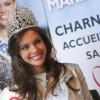 Marine Lorphelin, Miss France 2013, de retour dans sa ville natale, Charnay-les-Macon en Bourgogne, le 19 décembre 2012