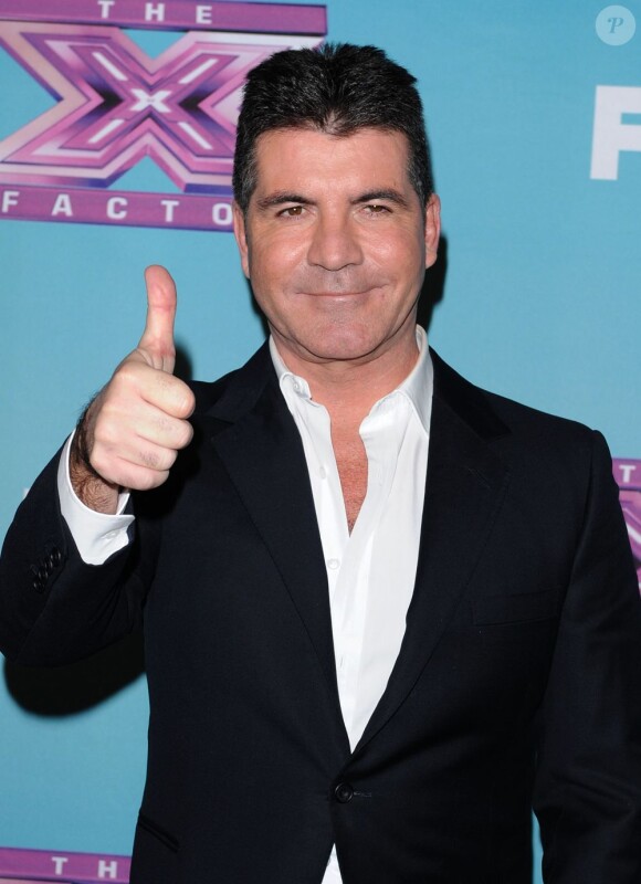 Simon Cowell pour la finale de X Factor, à Los Angeles, le 20 décembre2012.