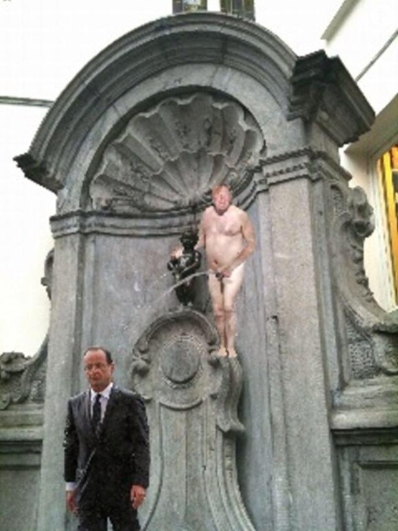 Photo humoristique postée par Johnny Hallyday concernant l'affaire Gérard Depardieu le 23 décembre 2012.