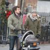 Claire Danes le 23 décembre 2012 dans les rues de New York avec son mari et son fils tout juste né !