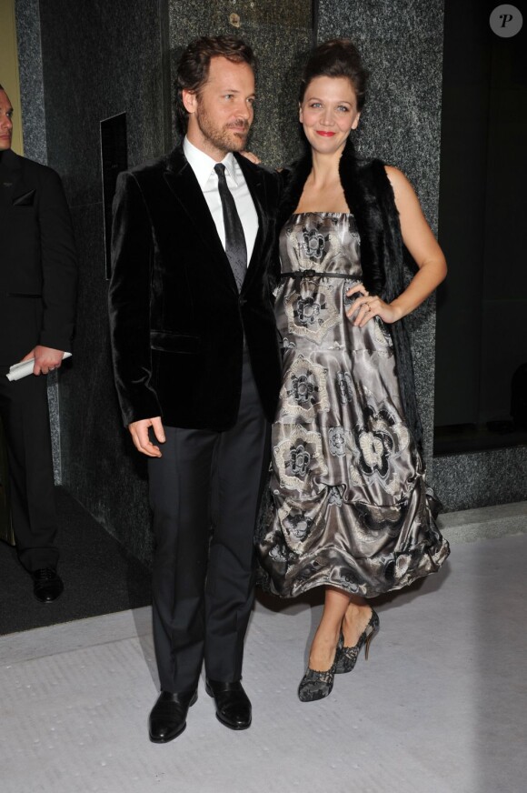Maggie Gyllenhaal et Peter Saarsgard à Milan le 11 novembre 2011.