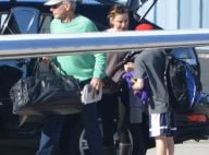 Harrison Ford emmène dans les airs sa femme Calista Flockhart et leur fils Liam