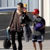 Harrison Ford pilote son avion transportant sa famille le 26 décembre 2012 à Los Angeles : il voyage avec sa femme Calista Flockhart et leur fils Liam