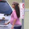 Camila Alves, enceinte de huit mois, rendant visite à son mari Matthew McConaughey avec leurs enfants Levi et Vida sur le tournage du film The Dallas Buyers Club à La Nouvelle-Orléans, le 11 novembre 2012.