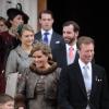 Toute la famille du grand-duc Henri de Luxembourg assistait le 29 décembre 2012 en la basilique Saint-Epvre à Nancy au mariage de Christoph de Habsbourg-Lorraine et Adélaïde Drapé-Frisch, suivi d'une réception à l'Hôtel de Ville, place Stanislas.