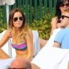 Tom Felton, héros de Harry Potter, profite de vacances à la plage à Miami avec sa petite amie Jade Olivia, le 29 décembre 2012 - Jade Olivia est particulièrement jolie !