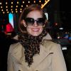 Jessica Chastain radieuse et stylée avant de jouer sa pièce The Heiress à Broadway (New York), le 29 décembre 2012.