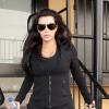 Kim Kardashian, enceinte, est allée à son club de fitness à Los Angeles, le 2 janvier 2012.