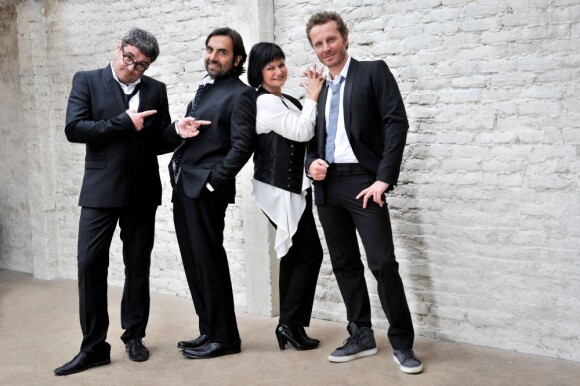 Le jury, Sinclair, André Manoukian, Olivier Bas et Maurane dans Nouvelle Star