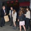Sylvester Stallone, sa femme Jennifer Flavin, et leurs filles Sophia, Sistine et Scarlet sortent du restaurant Boa Steakhouse à West Hollywood. Le 5 janvier 2013.