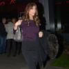 Sylvester Stallone, sa jolie femme Jennifer Flavin, et leurs filles Sophia, Sistine et Scarlet sortent du restaurant Boa Steakhouse à West Hollywood. Le 5 janvier 2013.