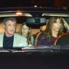 Sylvester Stallone, sa femme Jennifer Flavin, et leurs filles Sophia, Sistine et Scarlet sortent du restaurant Boa Steakhouse à West Hollywood. Le 5 janvier 2013. La famille est plus soudée que jamais.