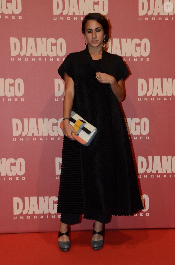 Delfina Fendi à la première du film Django Unchained à Rome, le 4 janvier 2013.
