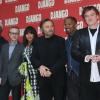 Samuel L. Jackson, Christoph Waltz, Kerry Washington, Franco Nero, Jamie Foxx, Quentin Tarantino posent pour le photocall à la première du film Django Unchained à Rome, le 4 janvier 2013.