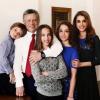 Le roi Abdullah II de Jordanie et la reine Rania avec leurs Hashem, Salma, et Iman photographiés pour les voeux du Nouvel An 2013.