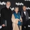 Michael Haneke, Emmanuelle Riva et Jean-Louis Trintignant pour la première du film Amour à la Cinémathèque Francaise de Paris, le 15 octobre 2012.