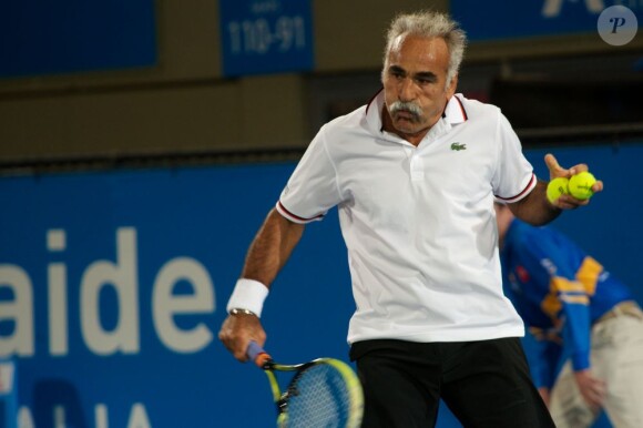 Mansour Bahrami lors du World Tennis Challenge à Adelaide le 8 janvier 2013