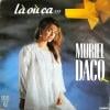 Muriel Dacq sur la pochette de son single Là où ça.