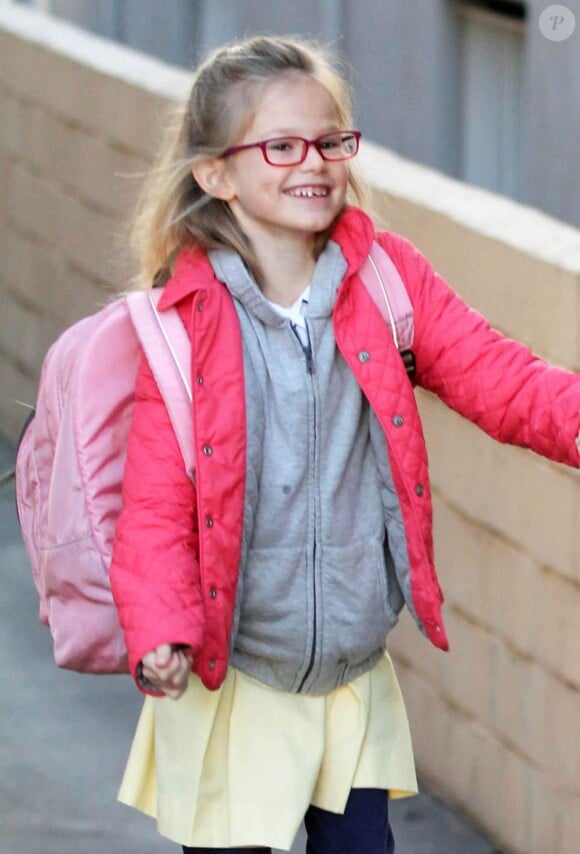 Violet Affleck toujours aussi adorable à Los Angeles, le 8 janvier 2013
