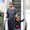 Jennifer Garner et sa fille Seraphina en jogging à Pacific Palisades le 9 janvier 2013