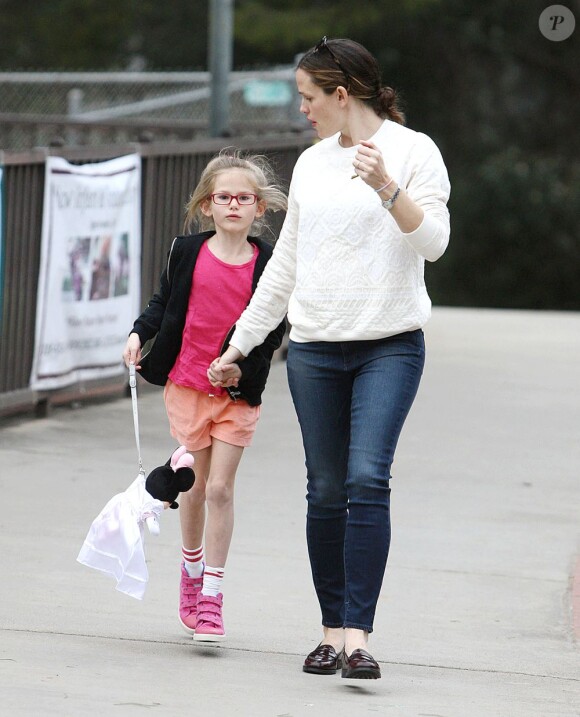 Jennifer Garner et Violet à Los Angeles, le 9 janvier 2013