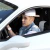 Justin Bieber au volant de sa Ferrari à Los Angeles, le 16 novembre 2012.