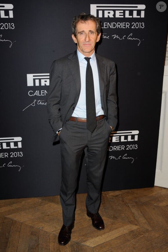 Alain Prost, invité surprise de la soirée Pirelli organisée à Paris le 10 janvier 2013