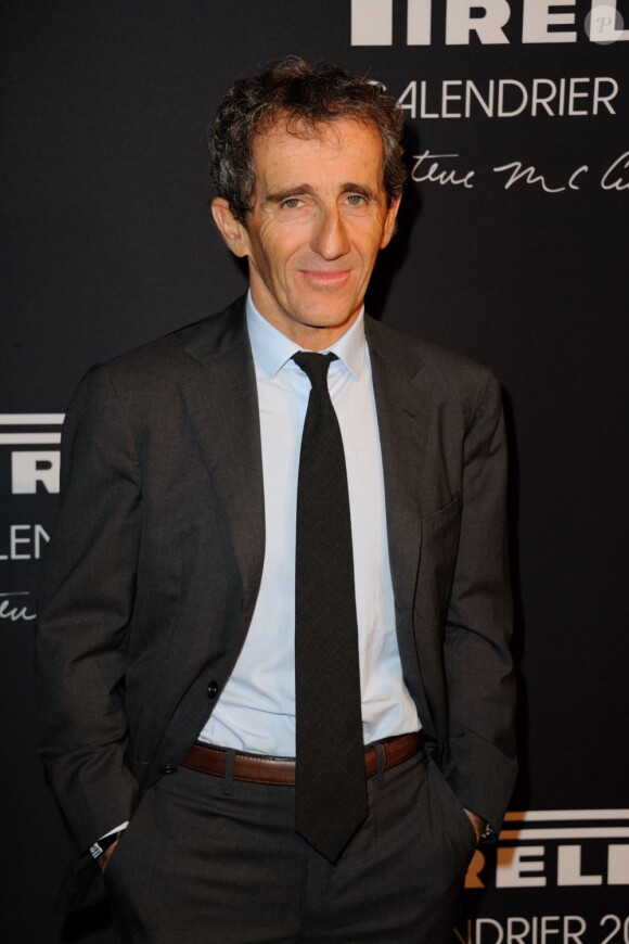 Alain Prost, invité surprise de la soirée Pirelli organisée à Paris le 10 janvier 2013