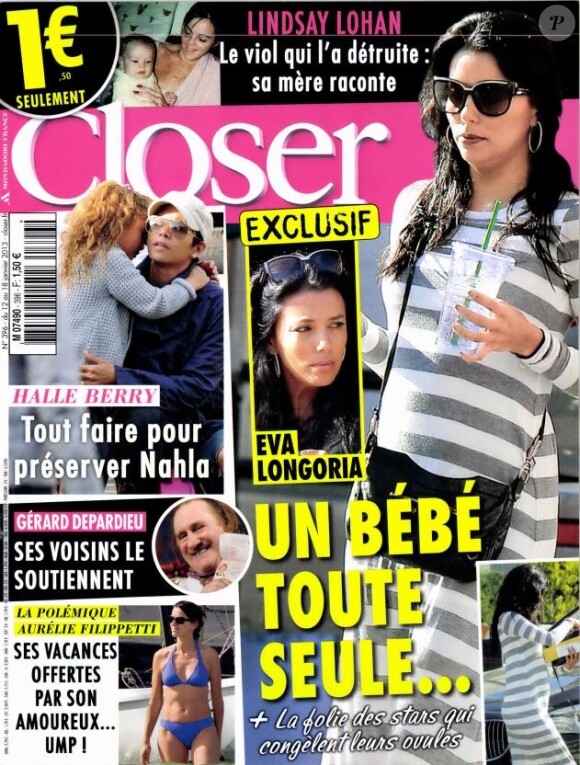 Magazine Closer su 12 janvier 2013.