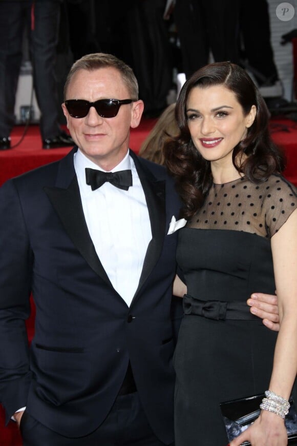 Daniel Craig et sa femme Rachel Weisz lors des Golden Globes le 13 janiver 2013