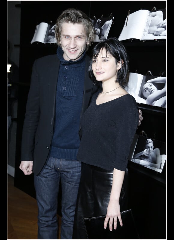 Stanislas Merhar et Lola Creton lors de la soirée des Révélations chez le joaillier Chaumet le 14 janvier 2013 à Paris