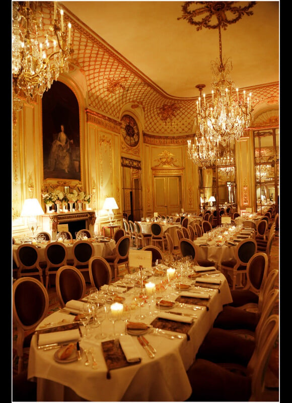 Le dîner des Révélations à l'hôtel Le Meurice le 14 janvier 2013 à Paris