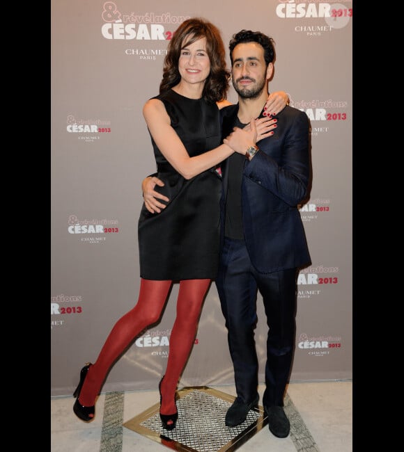 Valérie Lemercier et Jonathan Cohen lors de la soirée des Révélations en partenariat avec le joaillier Chaumet le 14 janvier 2013 à Paris