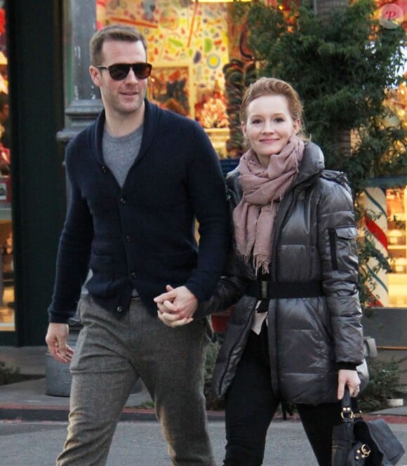 James Van Der Beek et Kimberly Brook : un après-midi de shopping en amoureux à Los Angeles, le 14 janvier 2013.