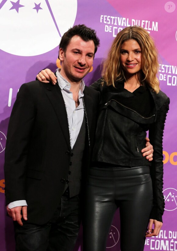 Isabelle Funaro et Michaël Youn lors de l'avant-première du film Vive la France, en ouverture du Festival de l'Alpe d'Huez le 16 janvier 2013