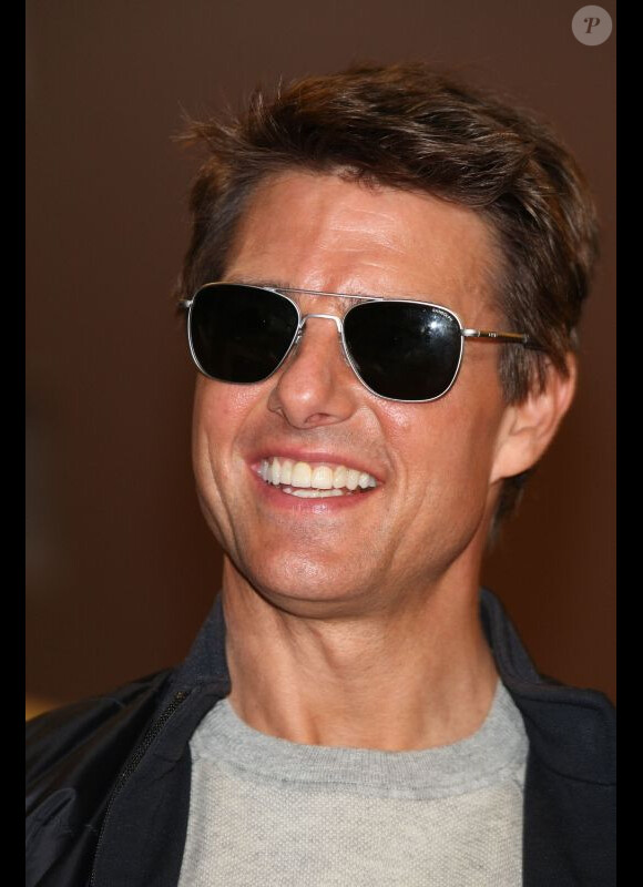 L'acteur Tom Cruise arrive à Tokyo le 8 Janvier 2013, pour faire la promotion de son dernier film Jack Reacher.