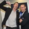 EXCLU- Alain Bernard et Jérémy Stravius lors de la soirée des champions du Comité National Olympique et Sportif Français le 17 janvier à Paris au siège du CNOSF