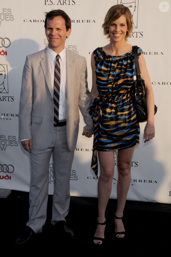 Hilary Swank et son ex-compagnon John Campasi en 2009 à Los Angeles