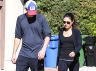 Ashton Kutcher et Mila Kunis : Balade en amoureux et look de sportif du dimanche