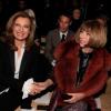 Valérie Trierweiler et Anna Wintour au défilé Yves Saint Laurent à Paris le 20 janvier 2013.