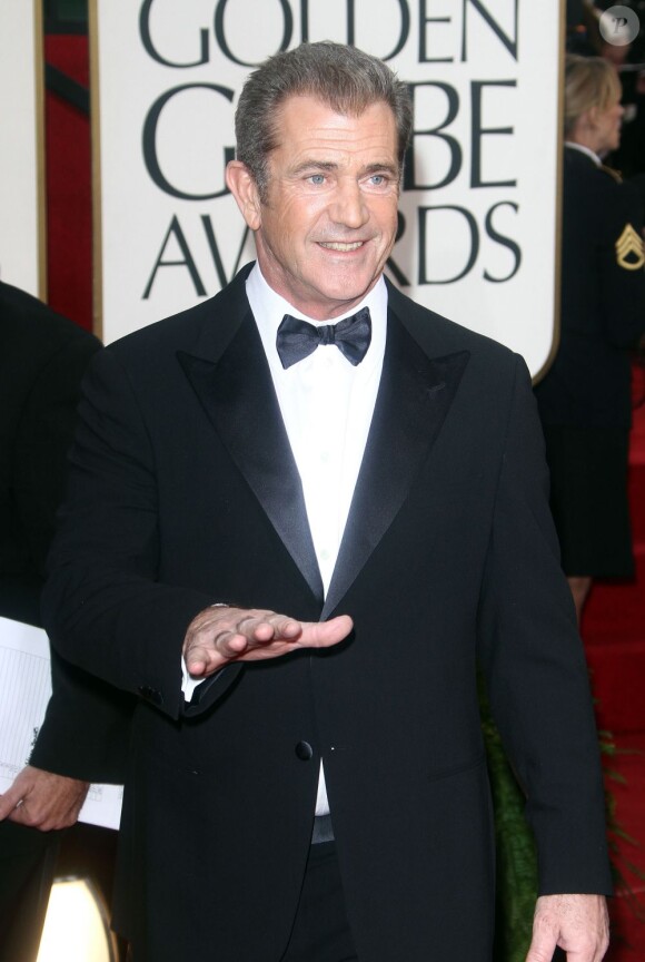 Mel Gibson lors des 70e Golden Globes à Los Angeles le 13 janvier 2013
