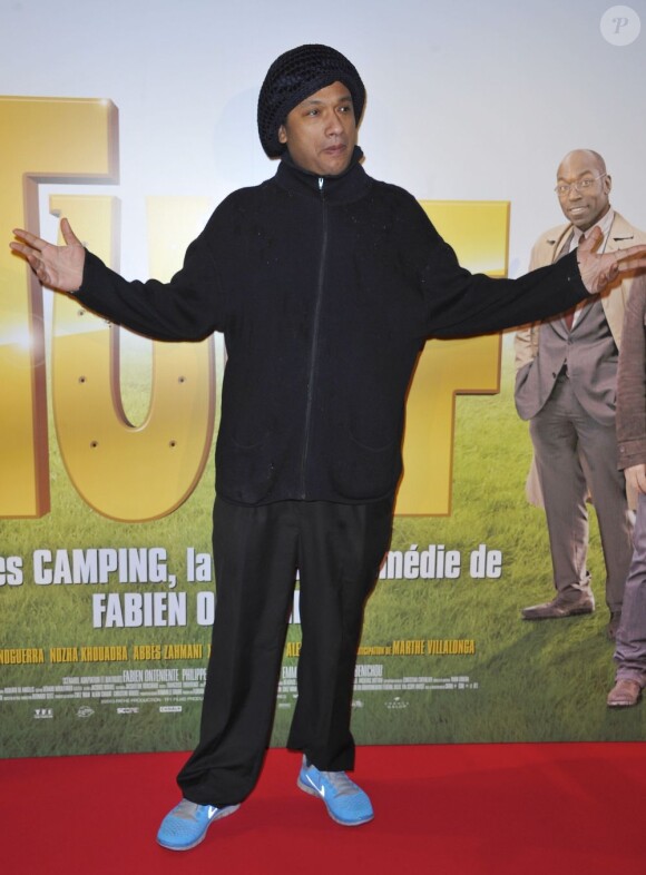 Doc Gynéco lors de l'avant-première du film Turf à Paris le 21 janvier 2013