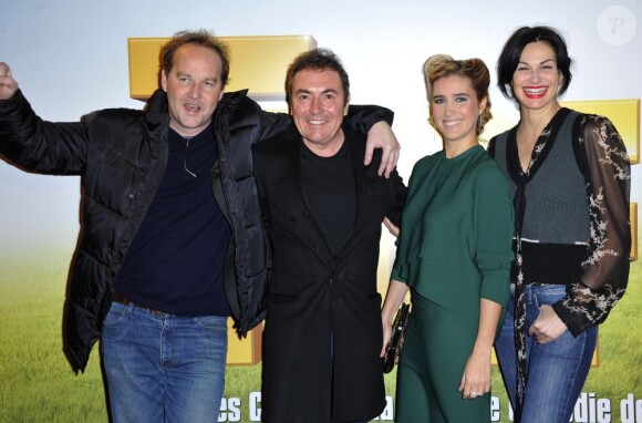 Xavier Beauvois, Fabien Onteniente, Vahina Giocante, Helena Noguerra - lors de l'avant-première du film Turf à Paris le 21 janvier 2013