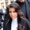 Kim Kardashian de retour à l'hôtel Costes après le défilé haute couture de Stéphane Rolland. Paris, le 22 janvier 2013.