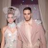 Le beau Julien de Secret Story 6 défile pour la collection Haute Couture printemps-été du couturier Eric Tibusch à l'hôtel d'Evreux in Paris, le 21 janvier 2013