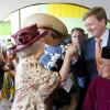 Visite officielle de la reine Beatrix des Pays-Bas, du prince Willem-Alexander et de la princesse Maxima, le 21 janvier 2013, à Brunei, à la découverte notamment du village sur pilotis de Kampong Ayer.