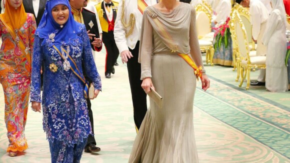 Princesse Maxima : Eclatante à Brunei, presque trop...