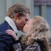 AnnaSophia Robb et Austin Butler sur le tournage de la serie The Carrie Diaries à New York, le 22 janvier 2013.