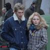 AnnaSophia Robb et Austin Butler sur le tournage de la serie The Carrie Diaries à New York, le 22 janvier 2013.